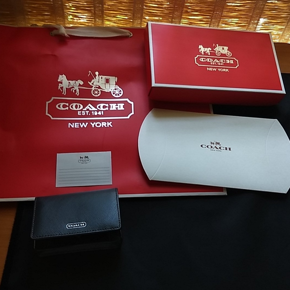 COACH ID/Credit /Business Card Case-Like New